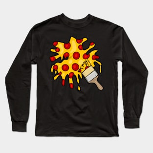 Pizza Paint Long Sleeve T-Shirt